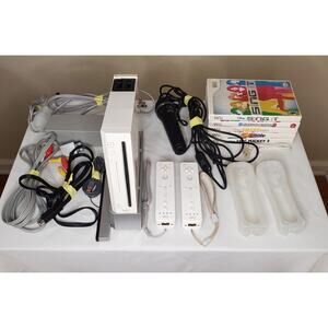 Nintendo Wii Console OFFICIAL Controllers GAMES-Bundle/Lot OEM Tested - Working